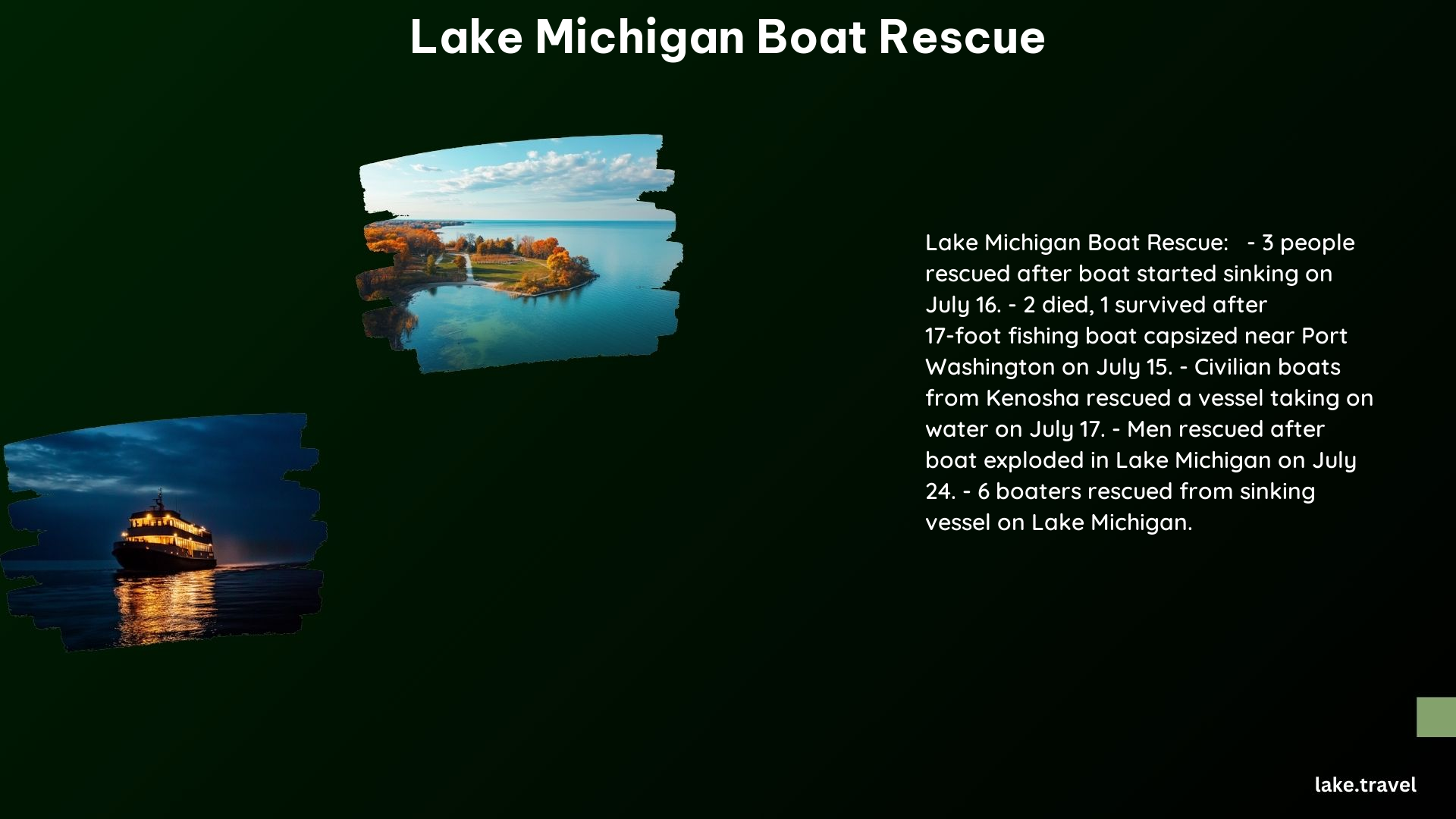 Lake Michigan Boat Rescue