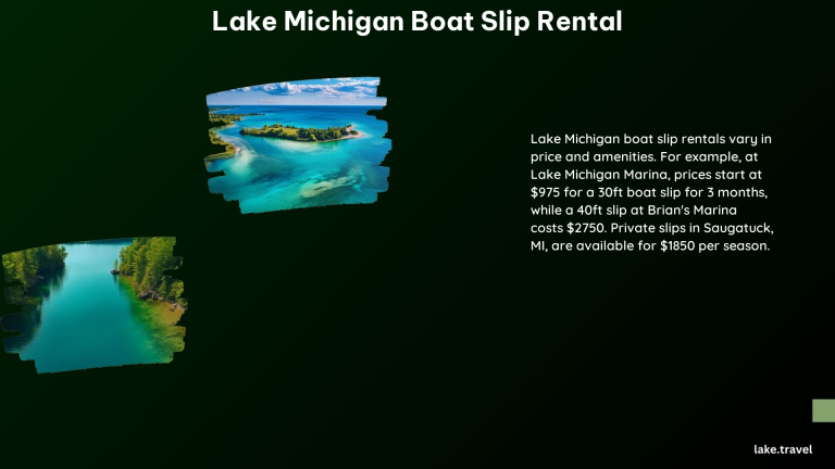 Lake Michigan Boat Slip Rental