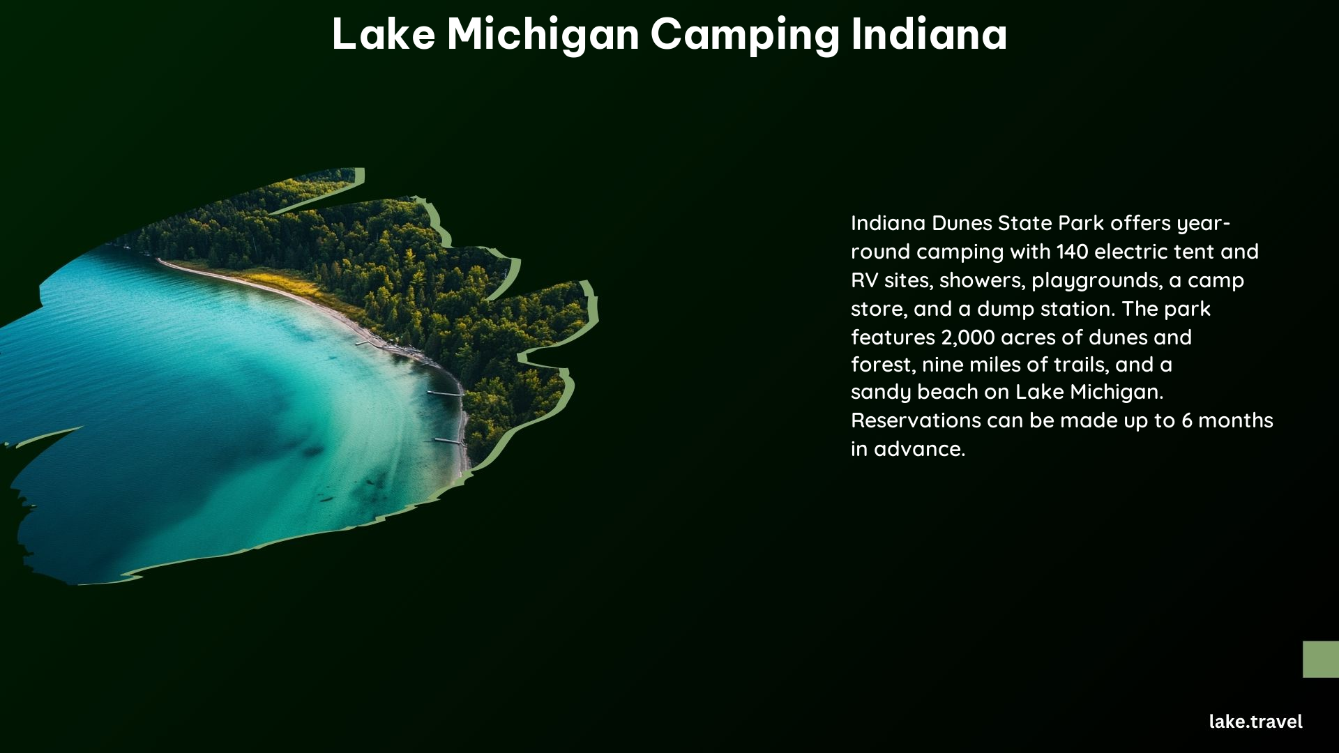 Lake Michigan Camping Indiana