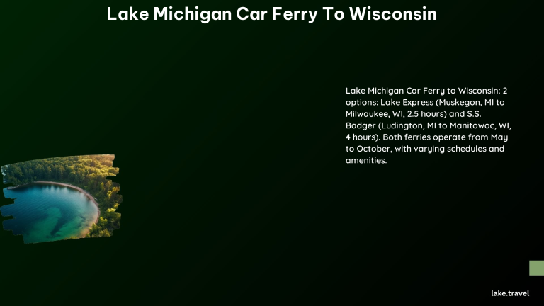 Lake Michigan Car Ferry to Wisconsin 1