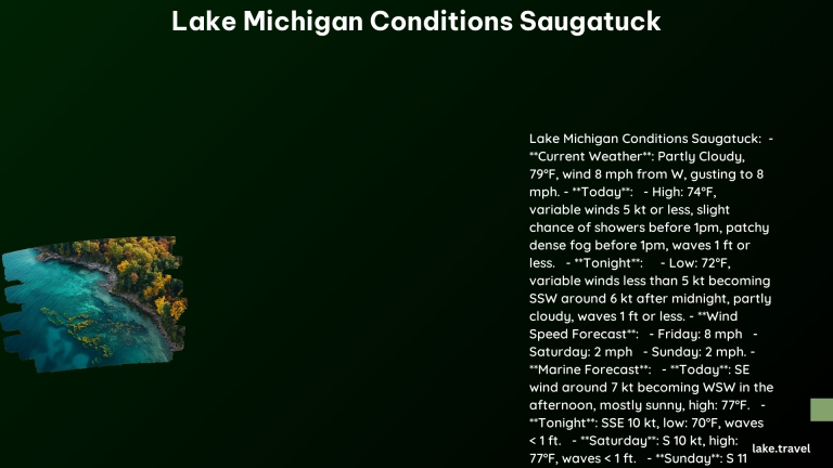 Lake Michigan Conditions Saugatuck