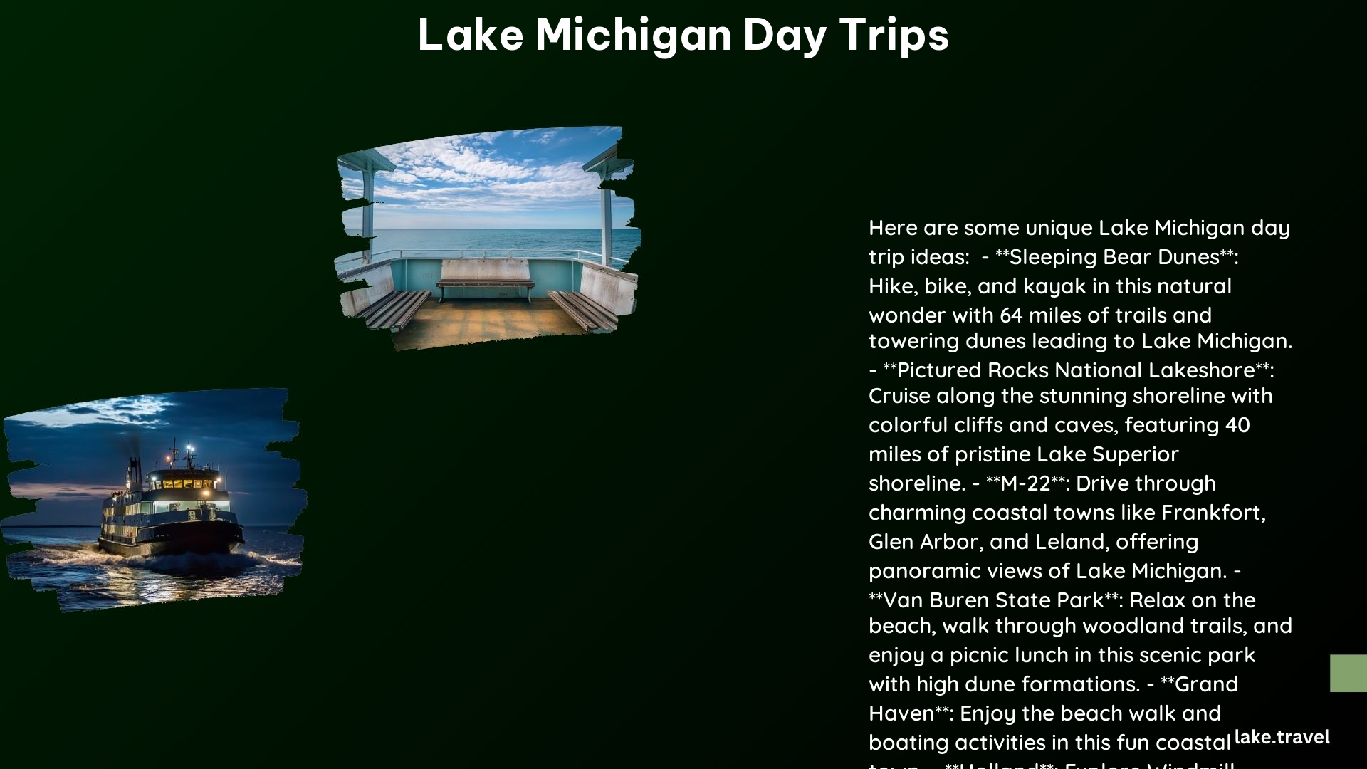 Lake Michigan Day Trips