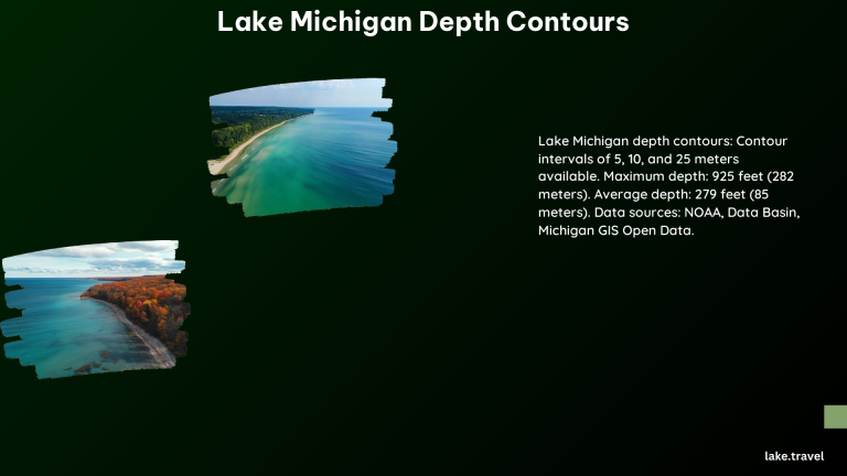 Lake Michigan Depth Contours