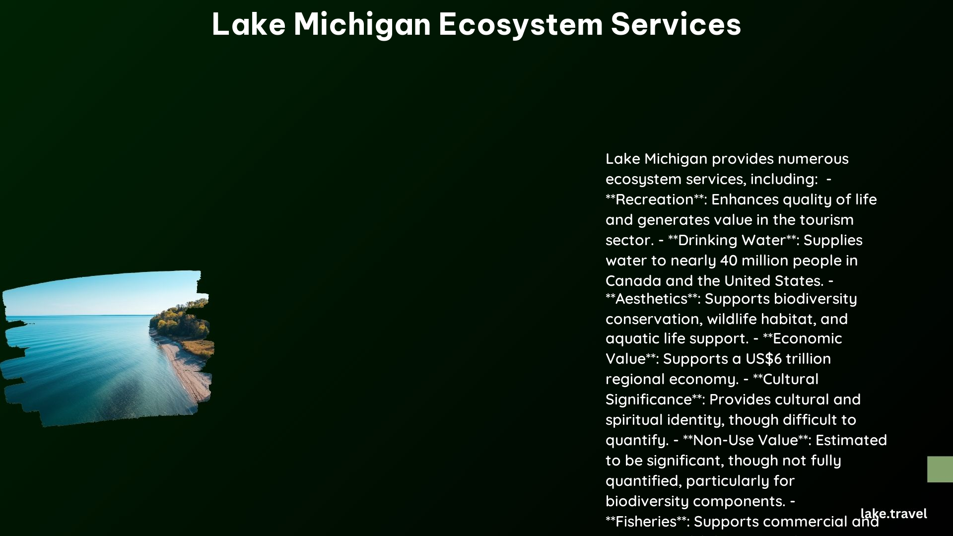 Lake Michigan Ecosystem Services