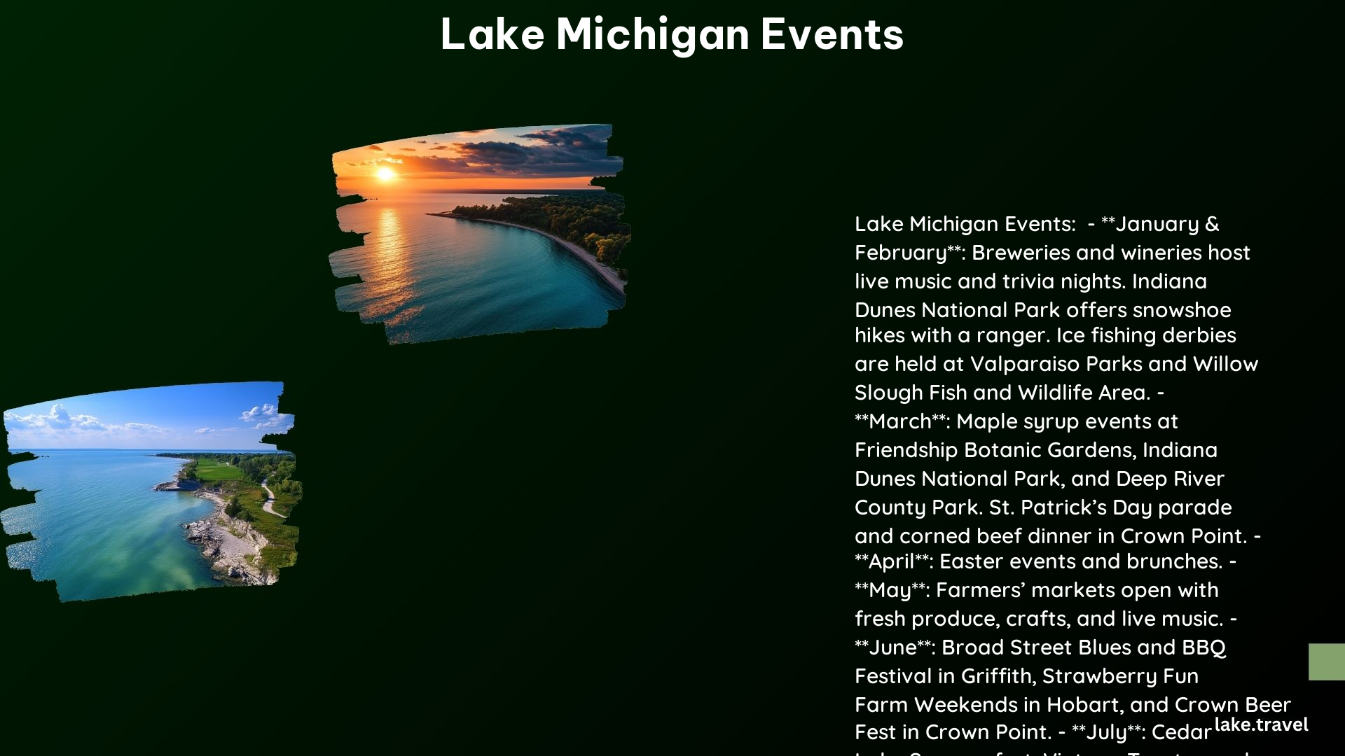 Lake Michigan Events