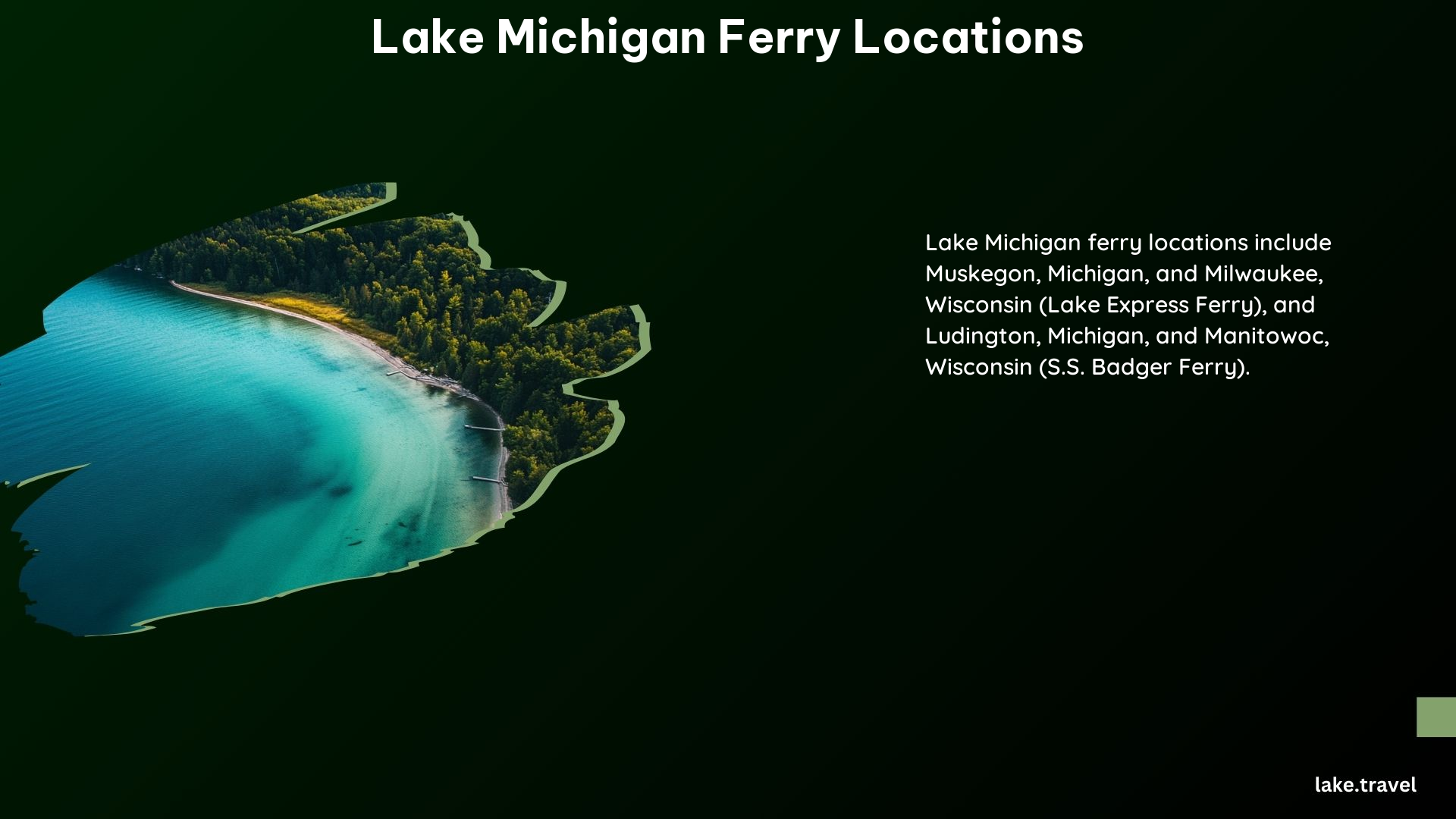 Lake Michigan Ferry Locations