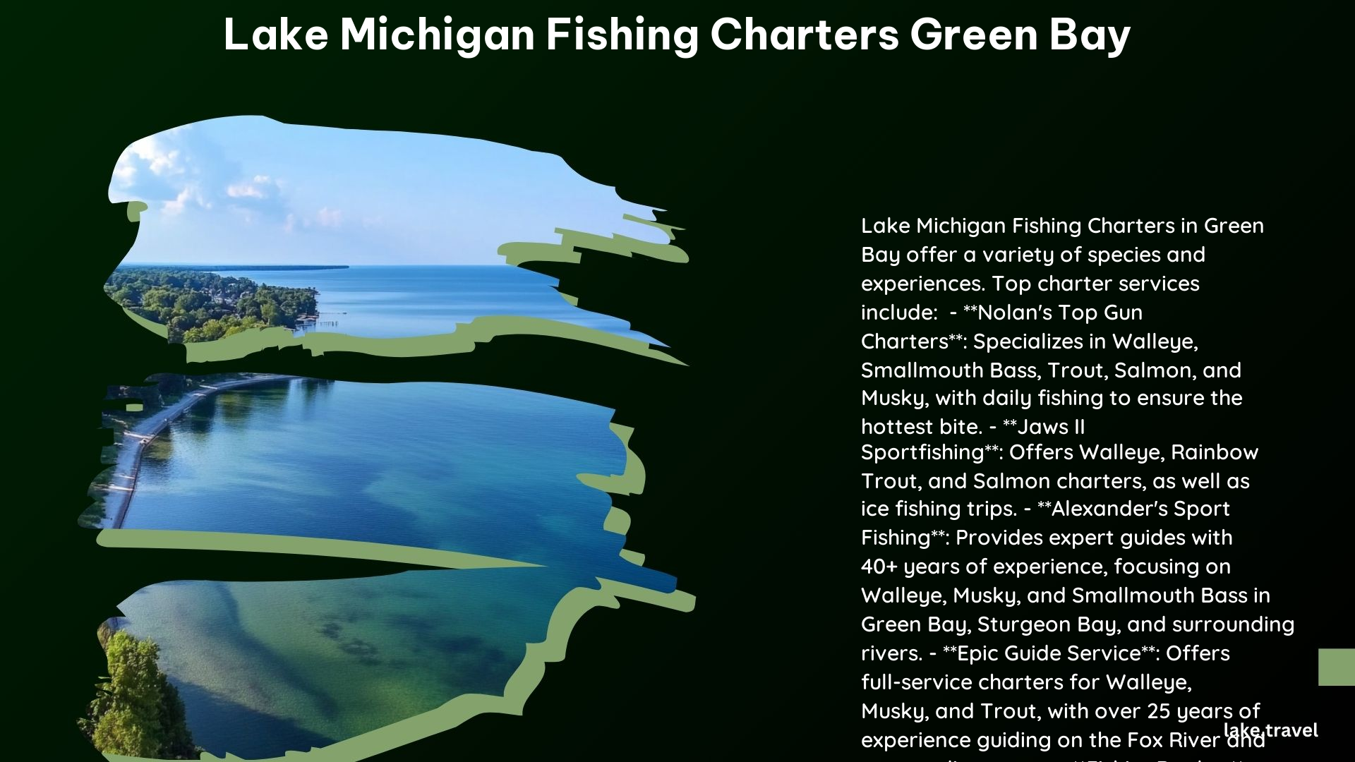 Lake Michigan Fishing Charters Green Bay