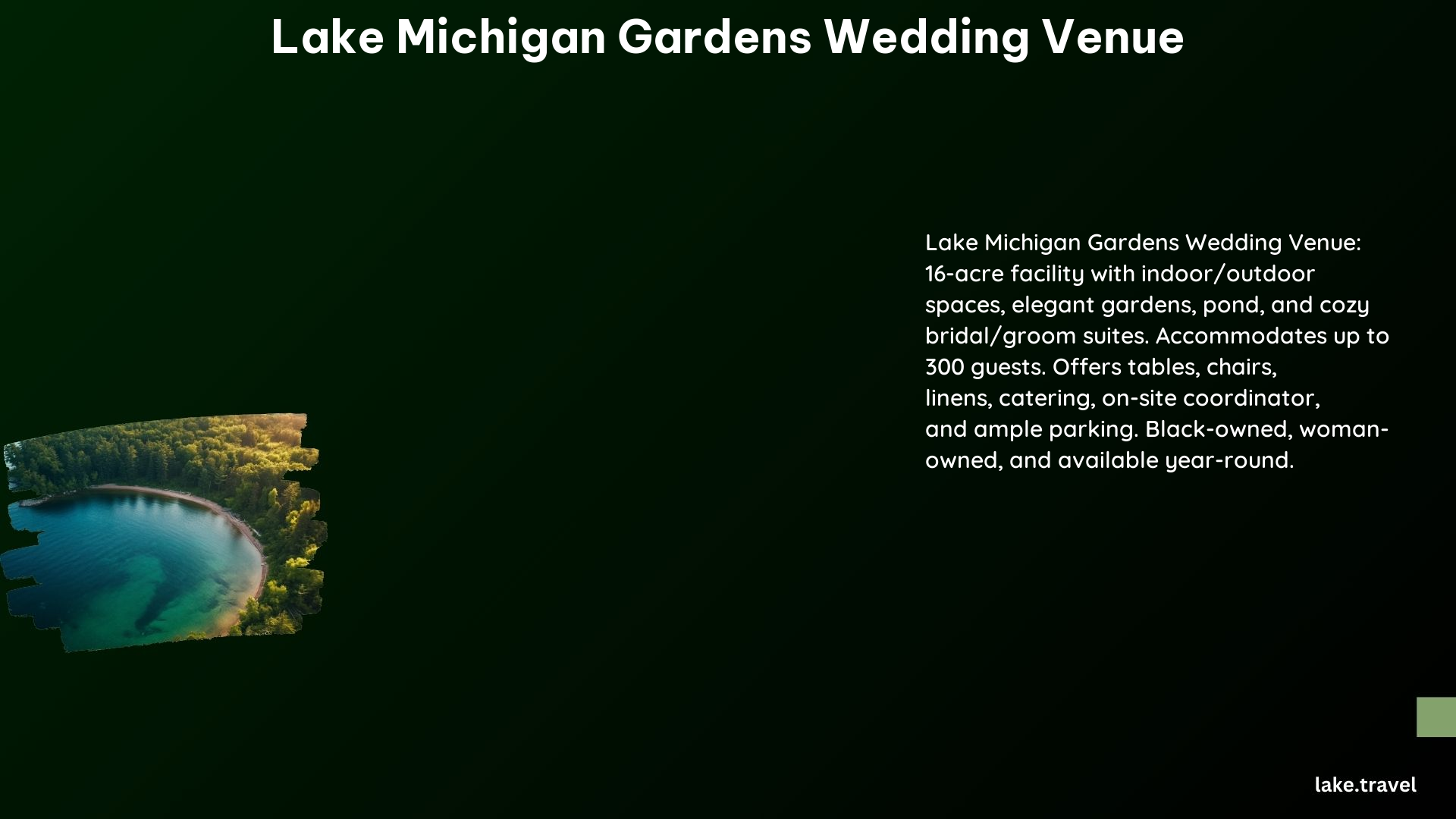 Lake Michigan Gardens Wedding Venue