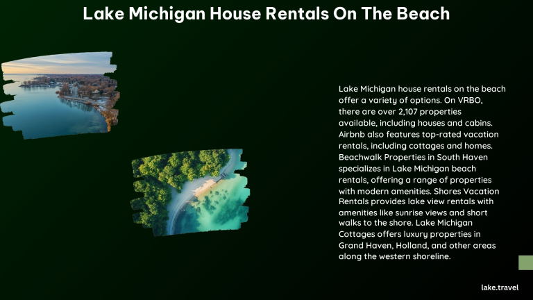 Lake Michigan House Rentals on the Beach