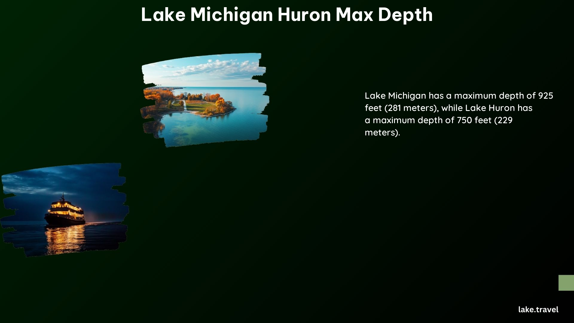 Lake Michigan Huron Max Depth