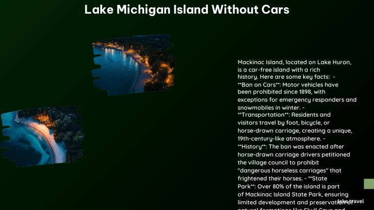 Lake Michigan Island Without Cars