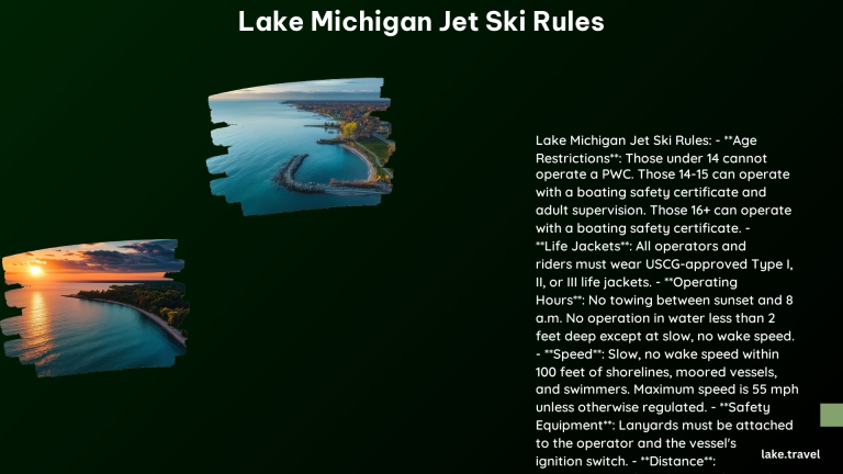 Lake Michigan Jet Ski Rules