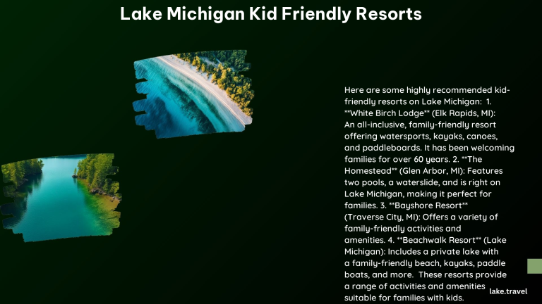 Lake Michigan Kid Friendly Resorts