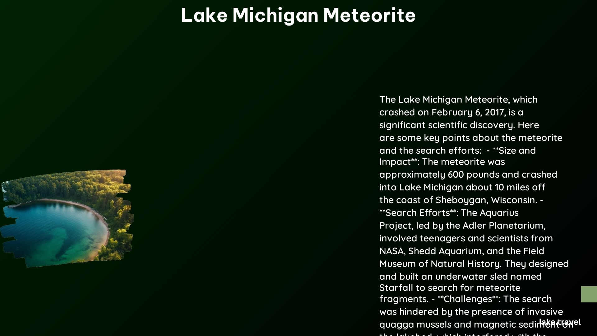 Lake Michigan Meteorite