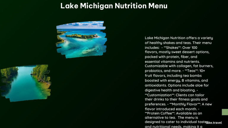 Lake Michigan Nutrition Menu