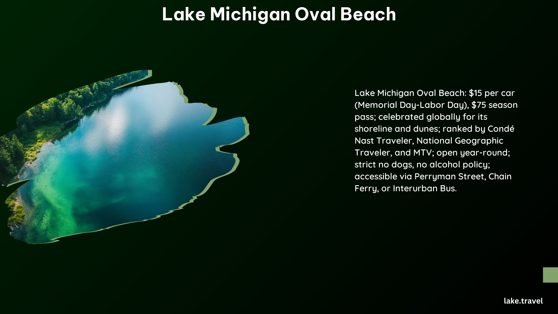 Lake Michigan Oval Beach