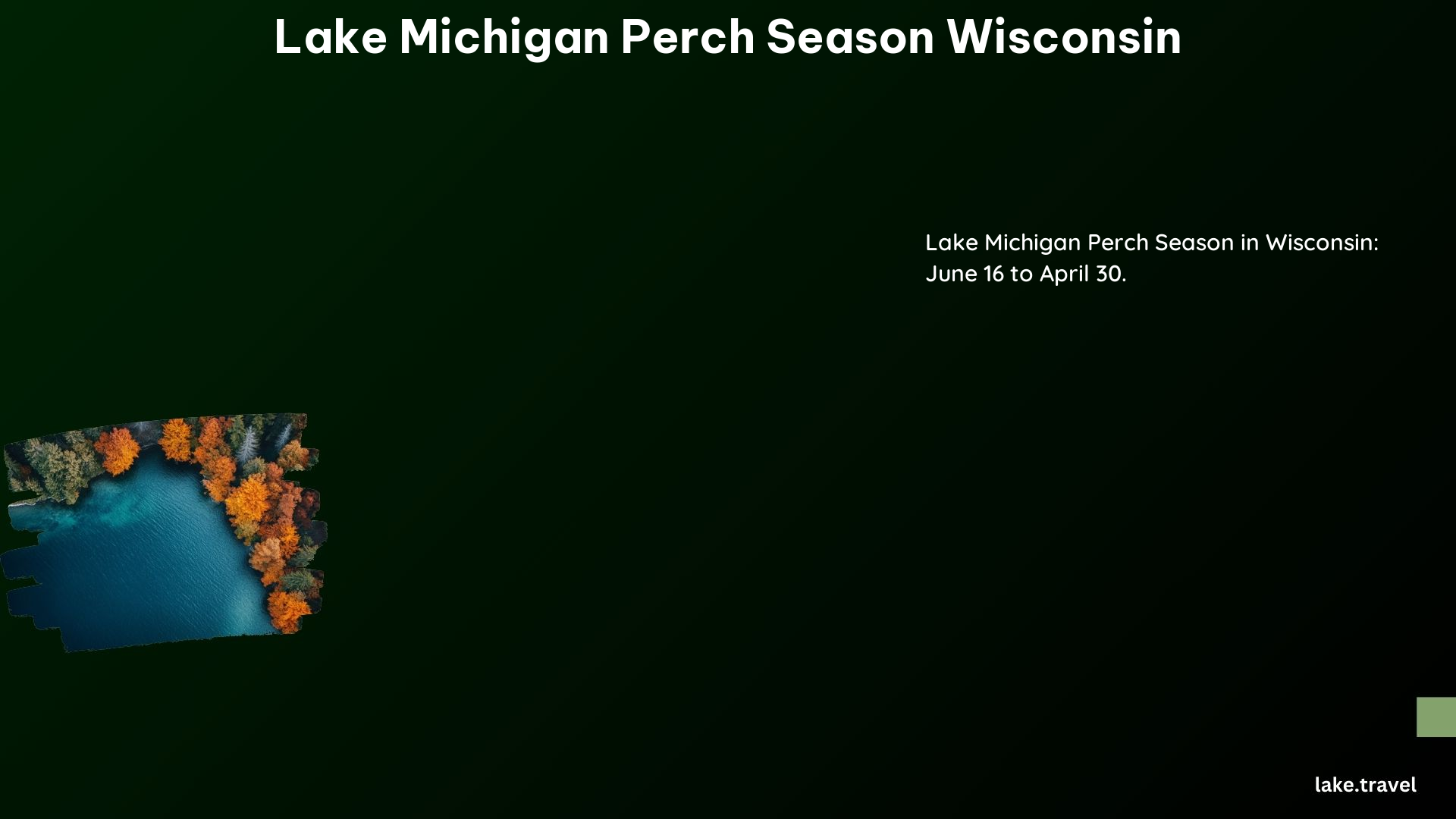 Lake Michigan Perch Season Wisconsin