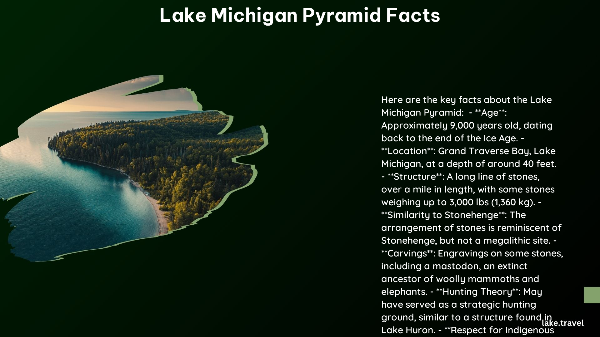 Lake Michigan Pyramid Facts