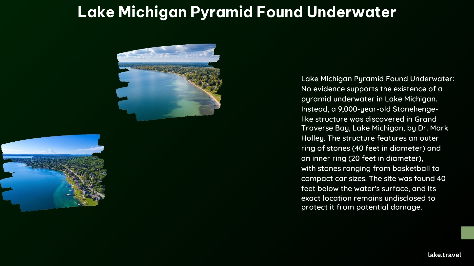 Lake Michigan Pyramid Found Underwater