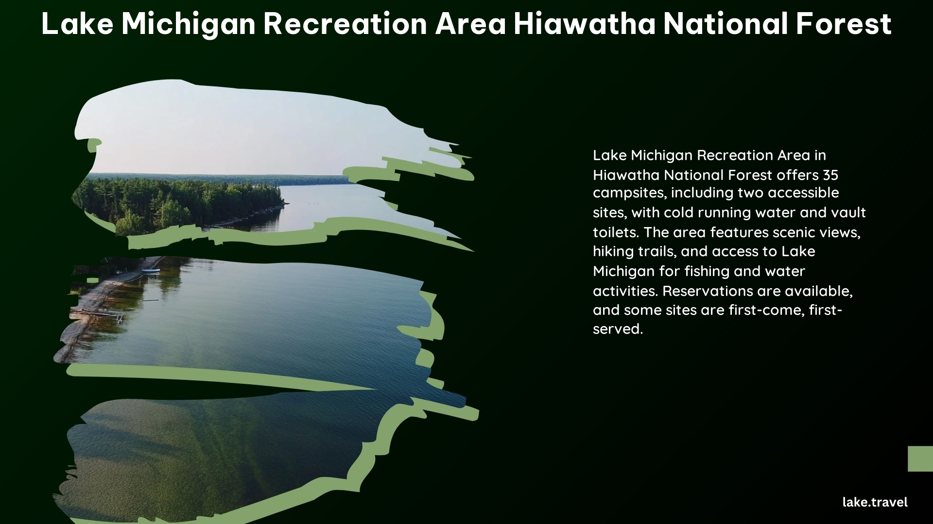 Lake Michigan Recreation Area Hiawatha National Forest