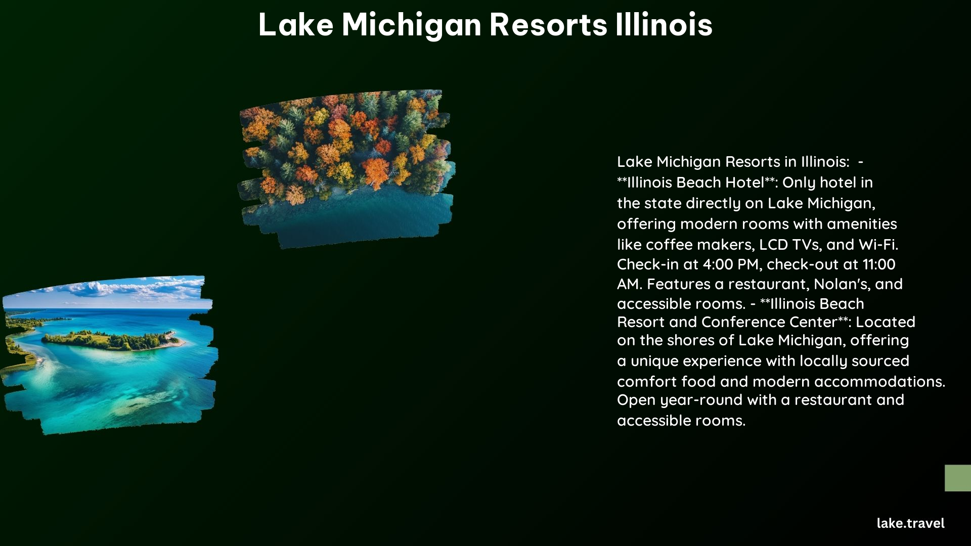 Lake Michigan Resorts Illinois