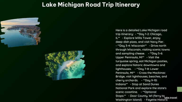 Lake Michigan Road Trip Itinerary