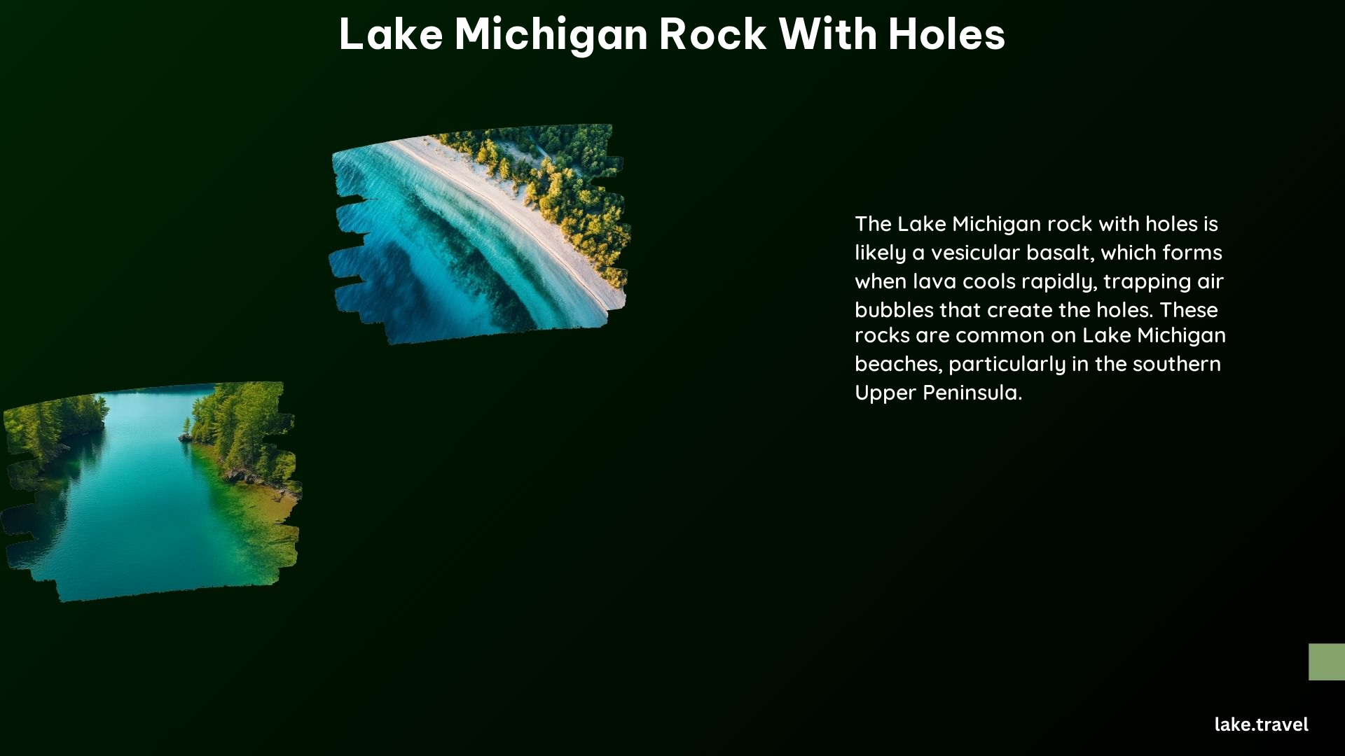 Lake Michigan Rock With Holes