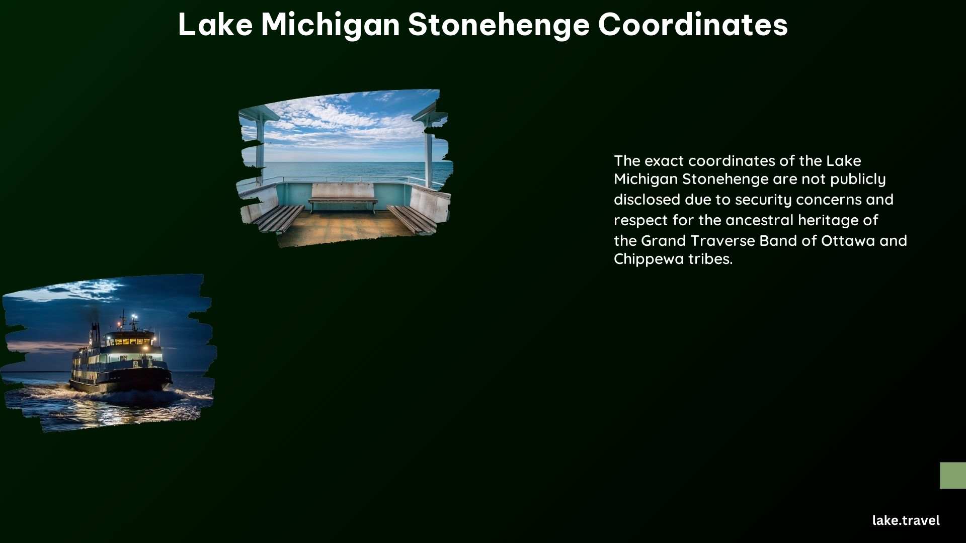 Lake Michigan Stonehenge Coordinates