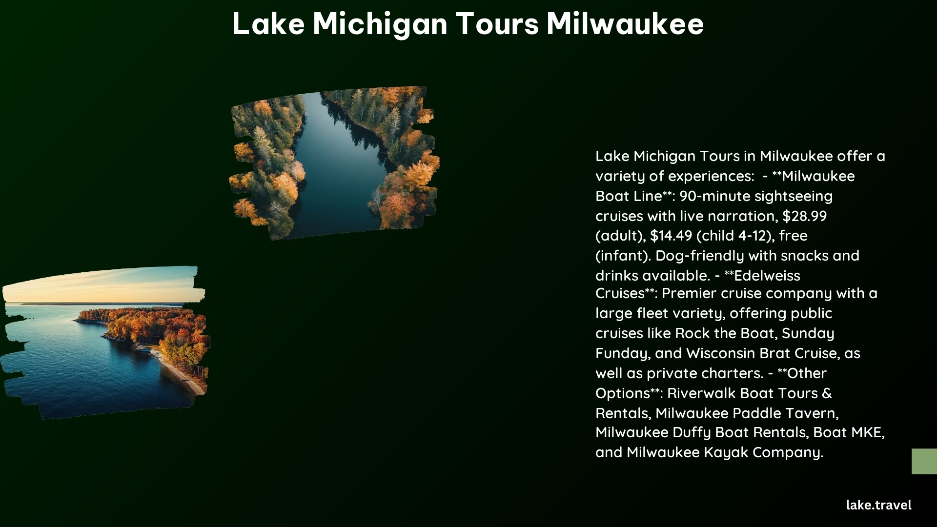 Lake Michigan Tours Milwaukee