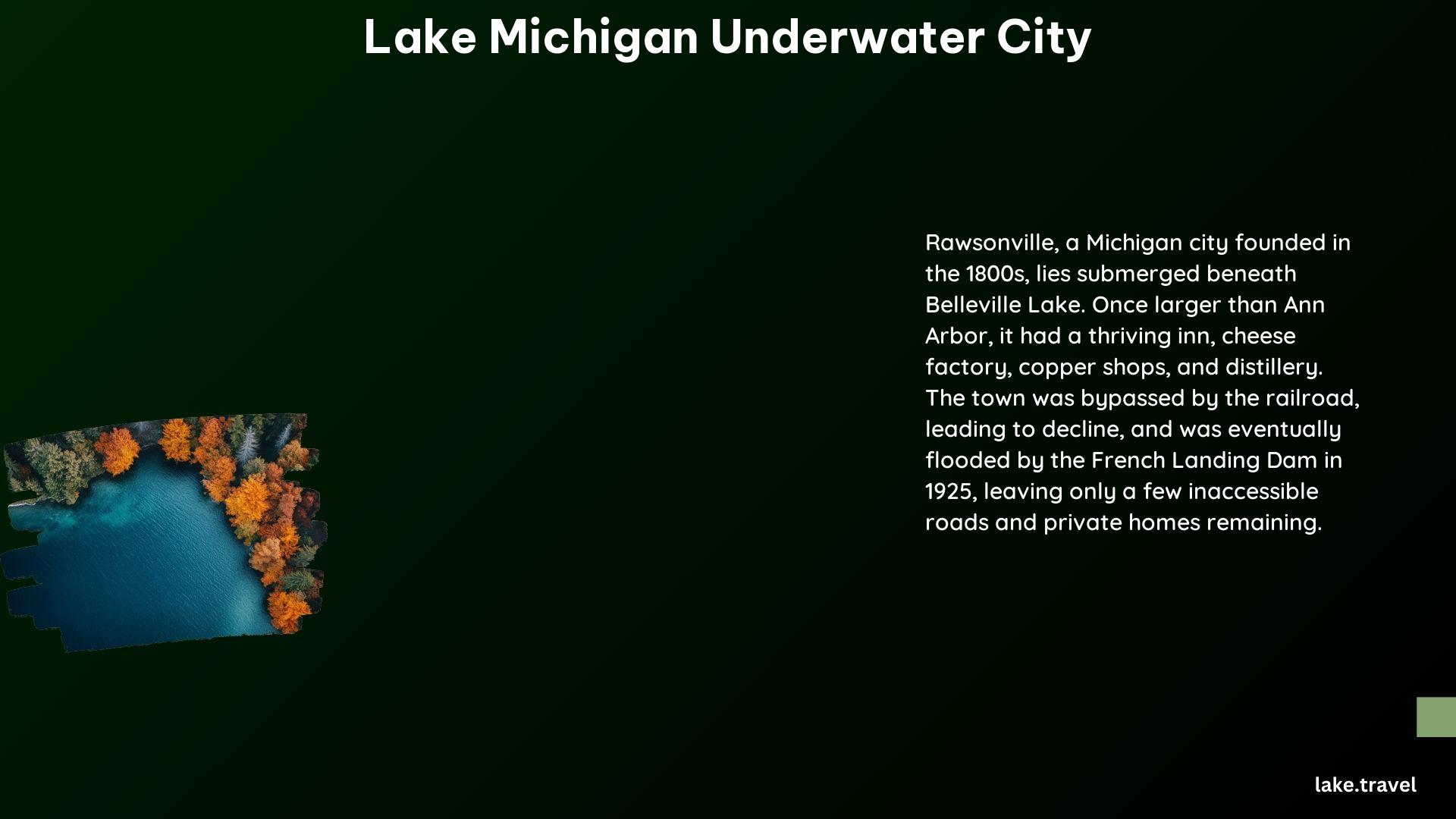 Lake Michigan Underwater City