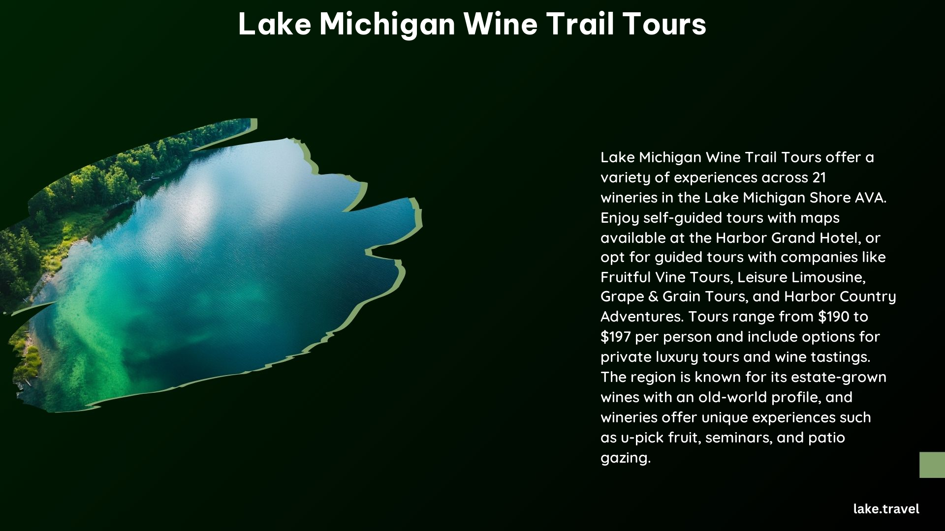 Lake Michigan Wine Trail Tours