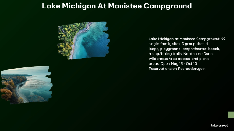 Lake Michigan at Manistee Campground