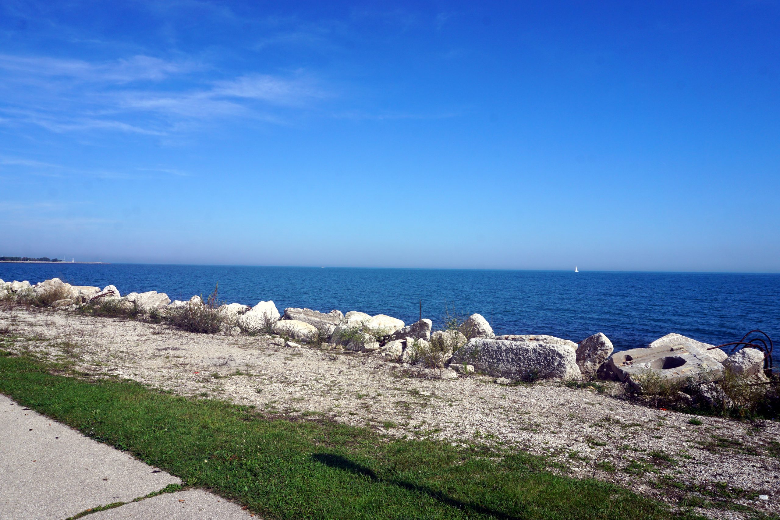 Beach Tiki Bar Walled Lake Michigan