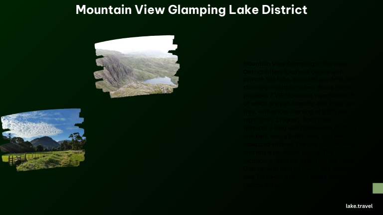 Mountain View Glamping Lake District