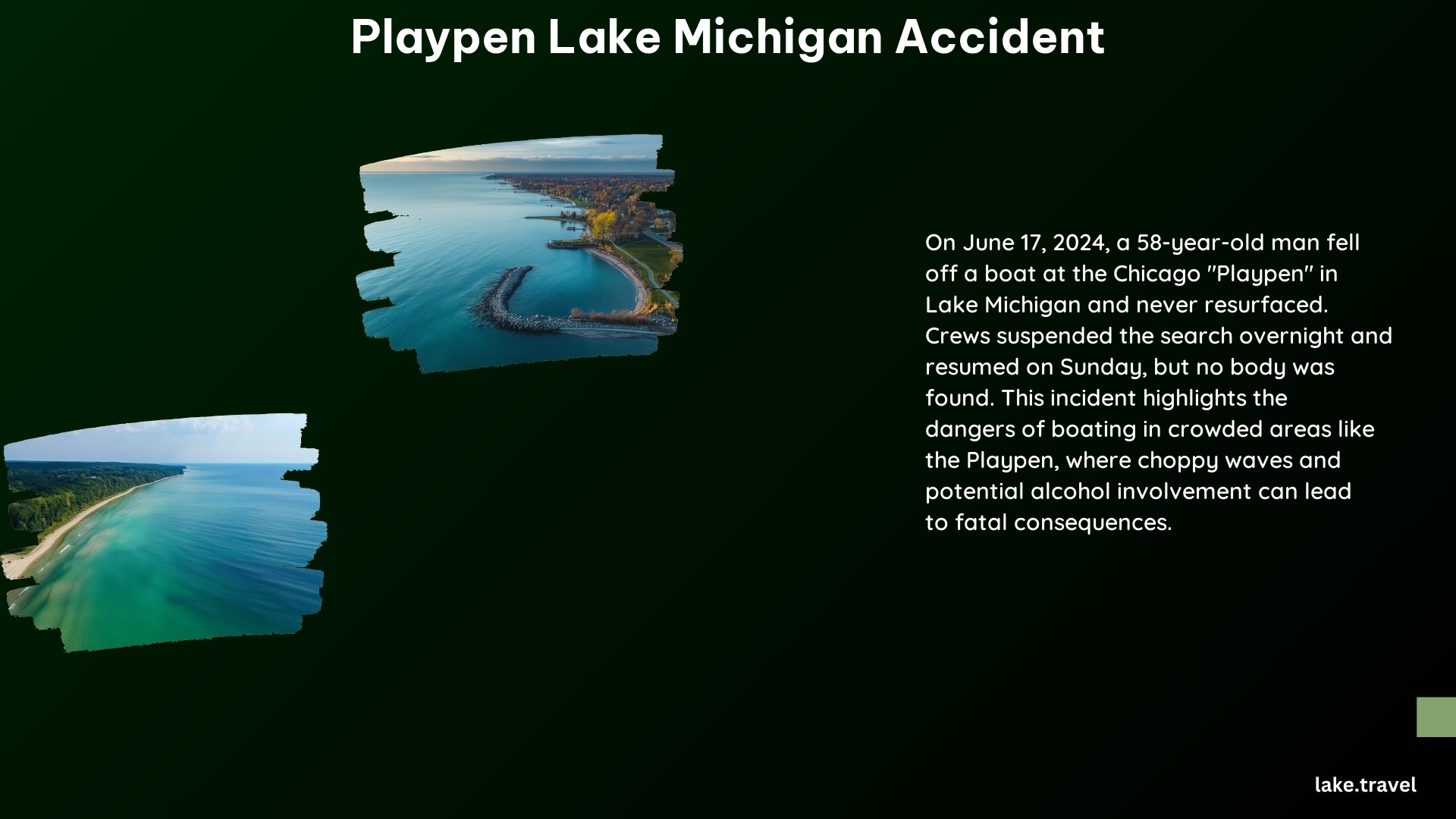 Playpen Lake Michigan Accident