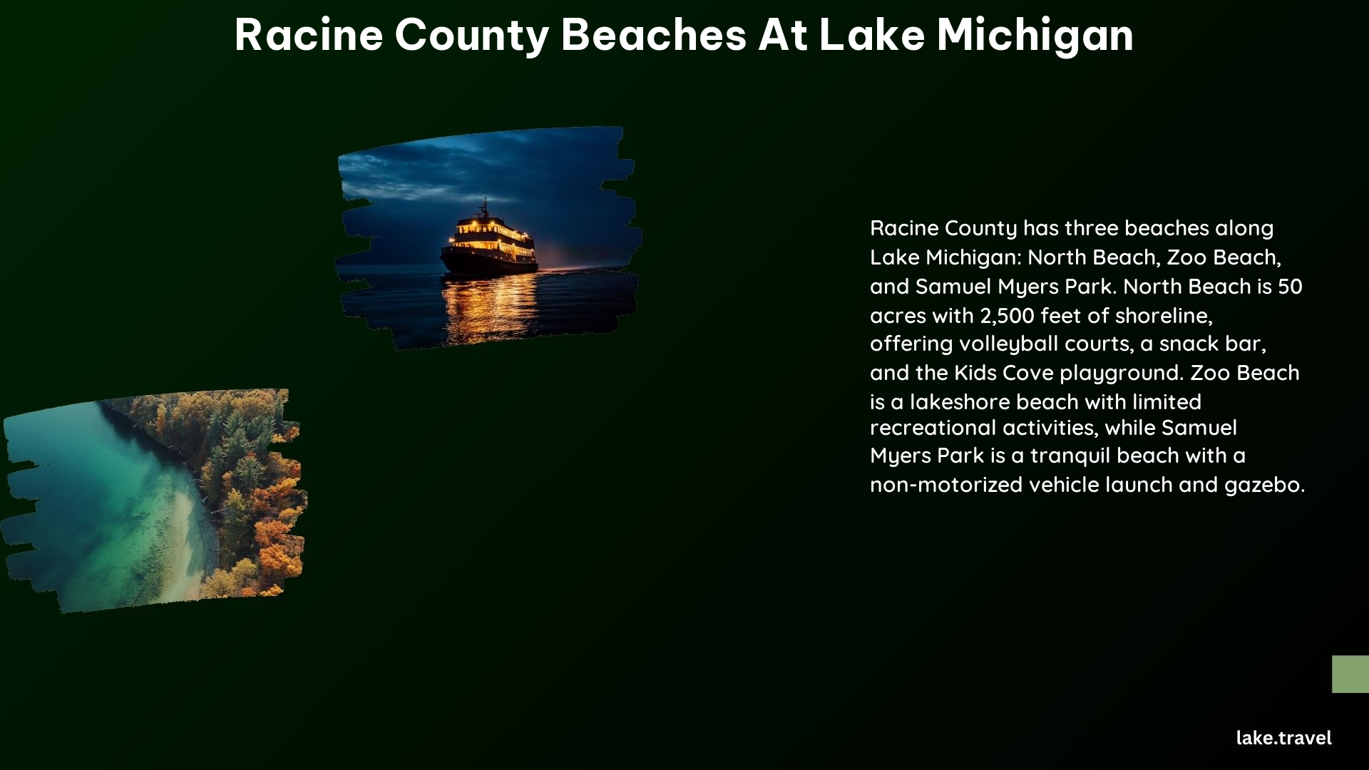 Racine County Beaches at Lake Michigan