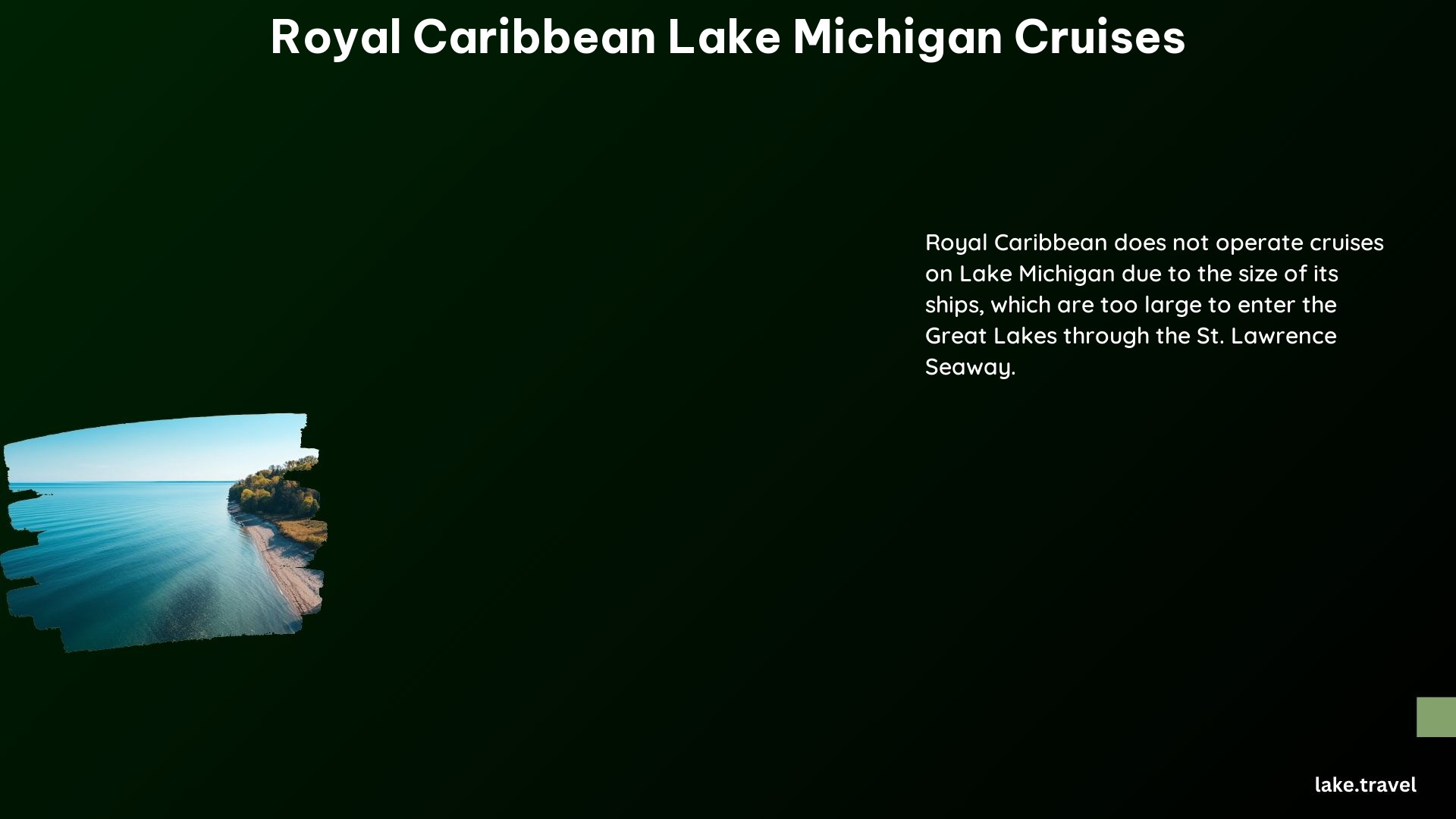 Royal Caribbean Lake Michigan Cruises