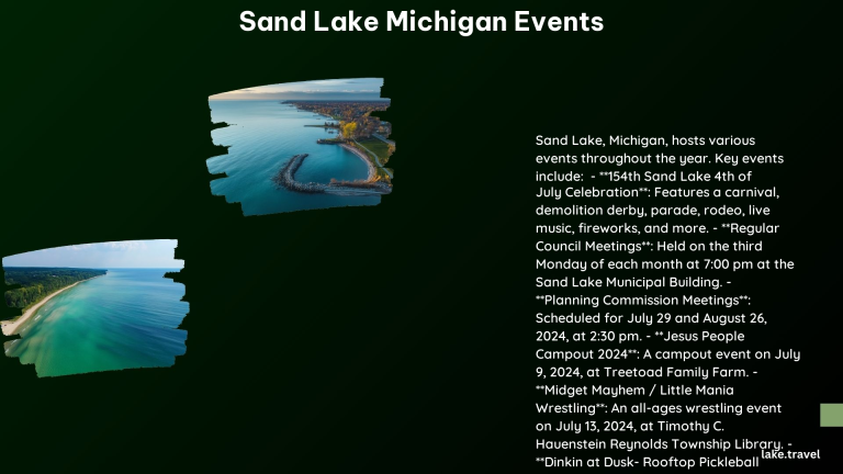 Sand Lake Michigan Events