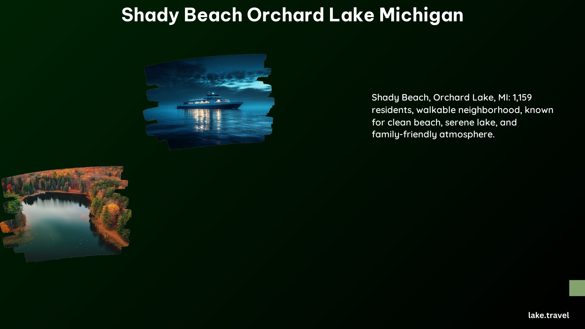 Shady Beach Orchard Lake Michigan