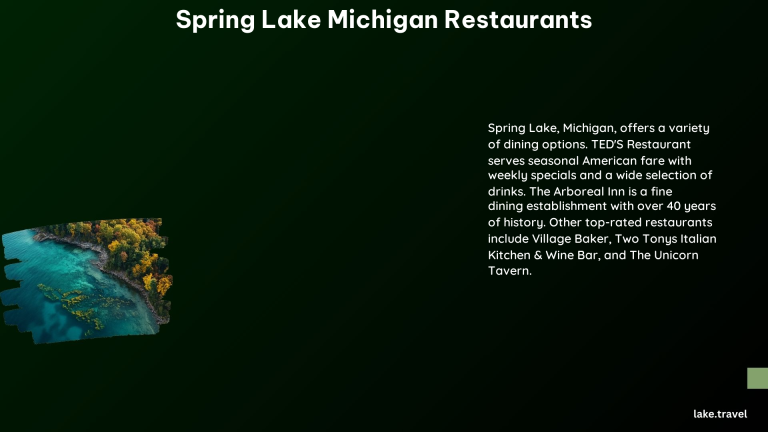 Spring Lake Michigan Restaurants