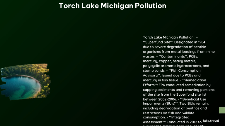 Torch Lake Michigan Pollution