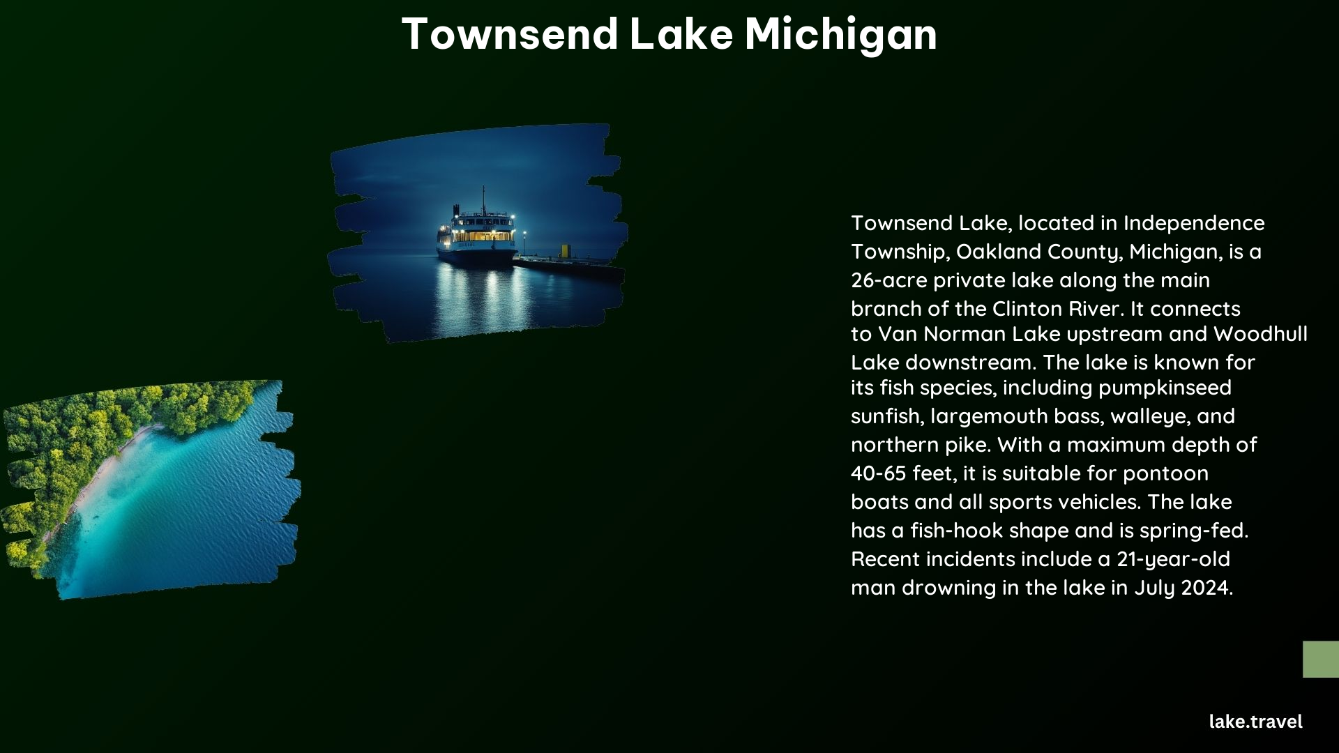 Townsend Lake Michigan