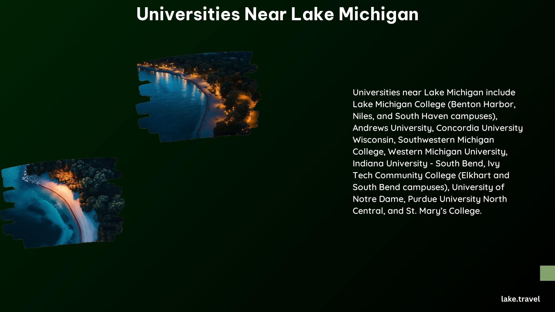 Universities Near Lake Michigan