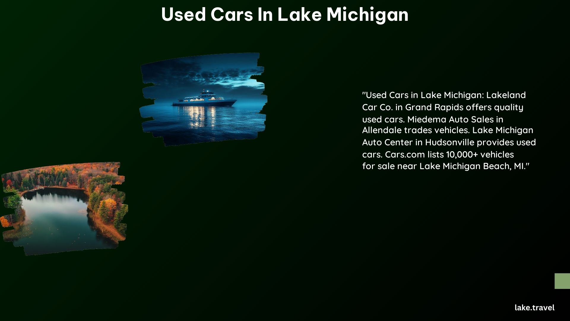 Used Cars in Lake Michigan