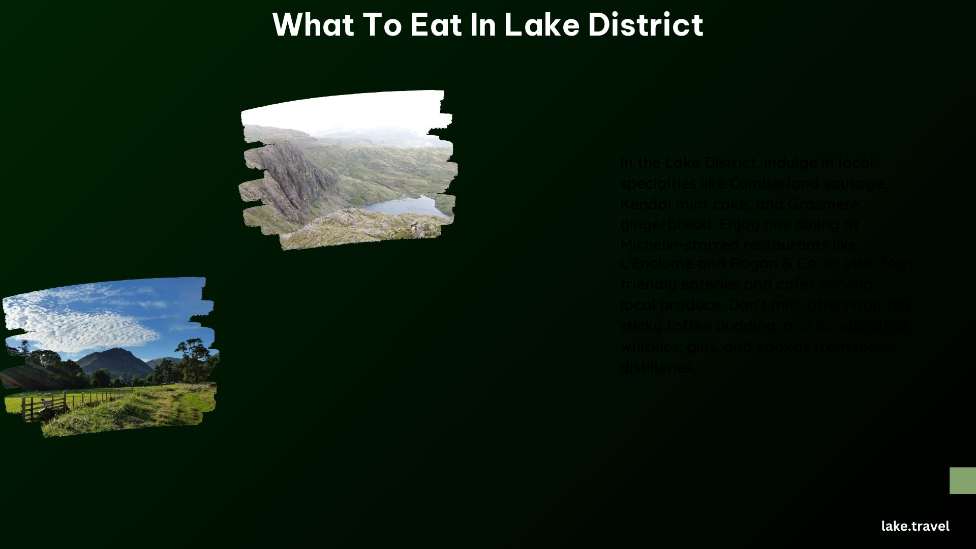 What to Eat in Lake District