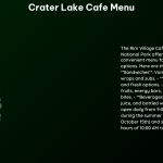 crater lake cafe menu