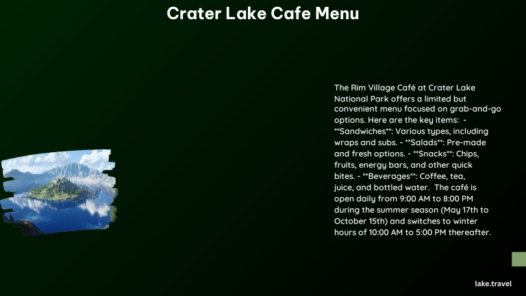 crater lake cafe menu