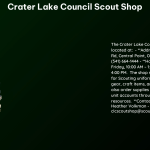 crater lake council scout shop