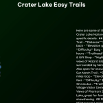 crater lake easy trails