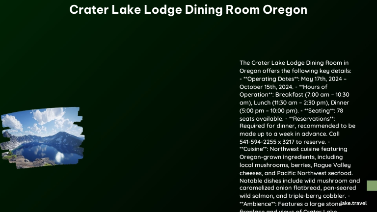 crater lake lodge dining room oregon 1